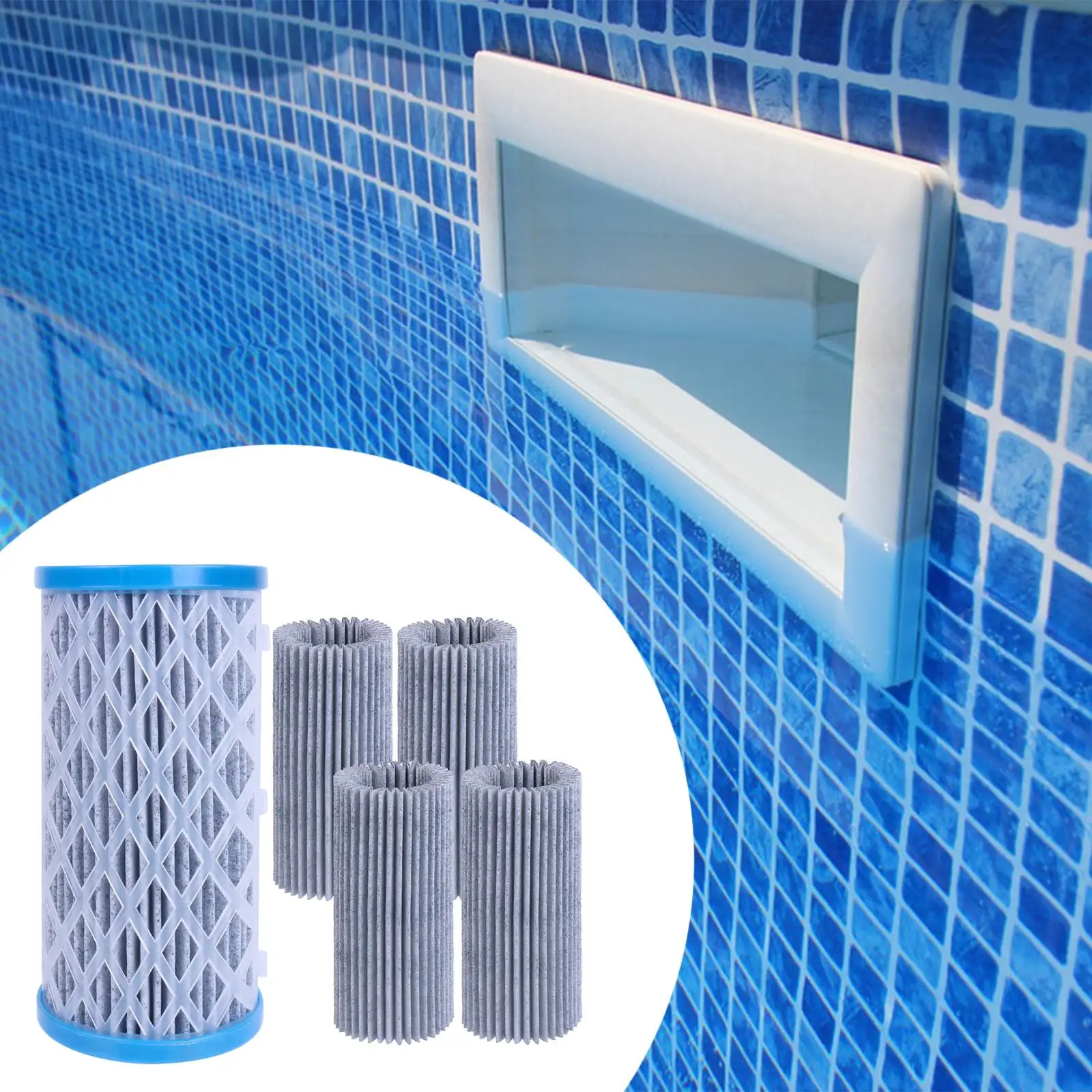 Pool Filter Cartridge Keep The Water Clean Hair Removal Professional Accessories Replaces for C Type 56638 56635 28604 58604
Pool Filter Cartridge Keep The Water Clean Hair Removal Professional Accessories Replaces for C Type 56638 56635 28604 58604