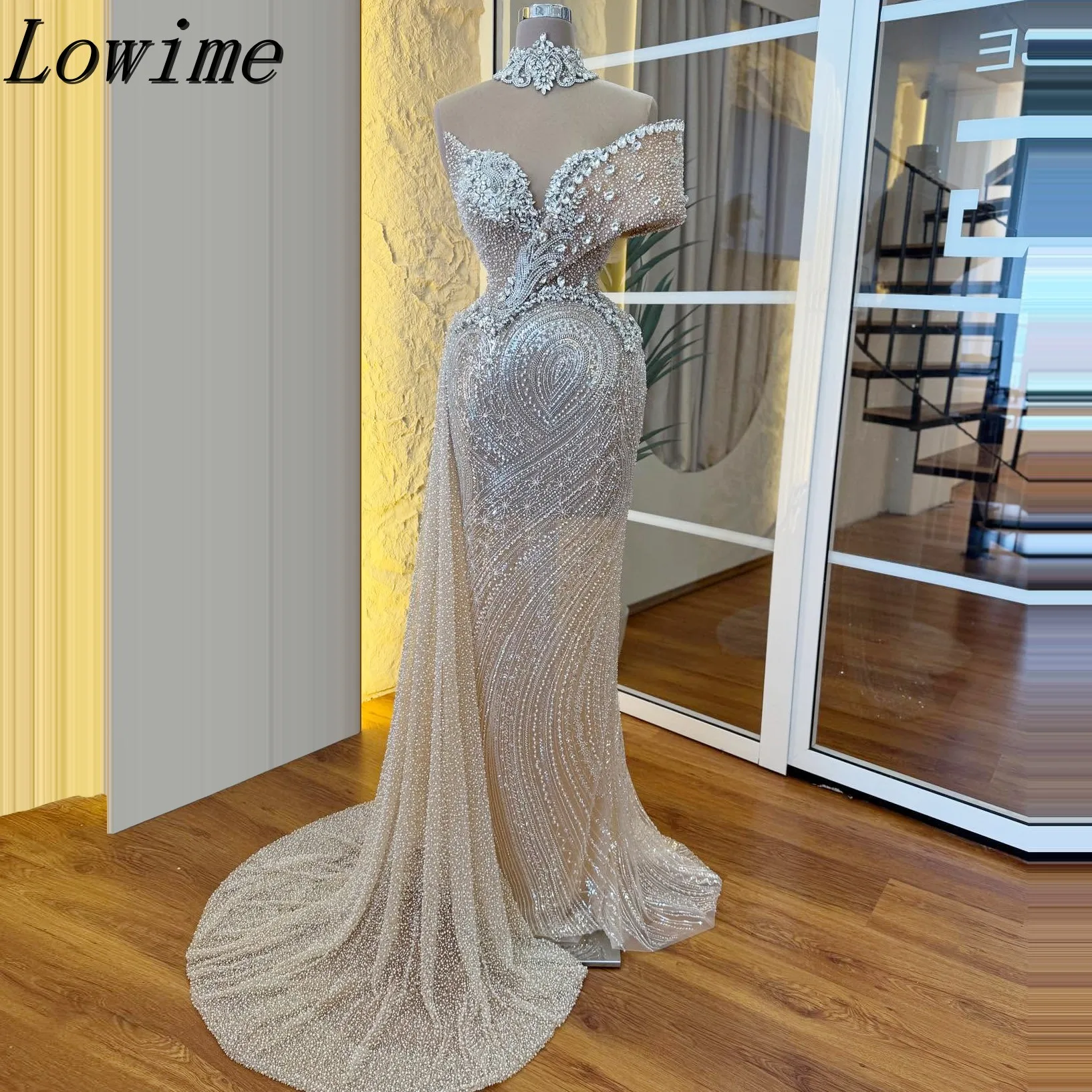2025 Champagne Mermaid Evening Dress Customized One Shoulder V-NECK Beading Party Dresses For Special Occasions
2025 Champagne Mermaid Evening Dress Customized One Shoulder V-NECK Beading Party Dresses For Special Occasions