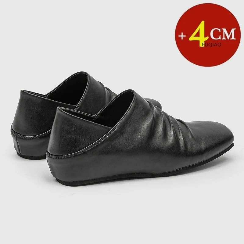 Fashion Men Wrinkled Square Toe Birken Elevator Shoes 4cm Height Boosting Leather Shoes Breathable Versatile Formal Casual Shoes
Fashion Men Wrinkled Square Toe Birken Elevator Shoes 4cm Height Boosting Leather Shoes Breathable Versatile Formal Casual Shoes