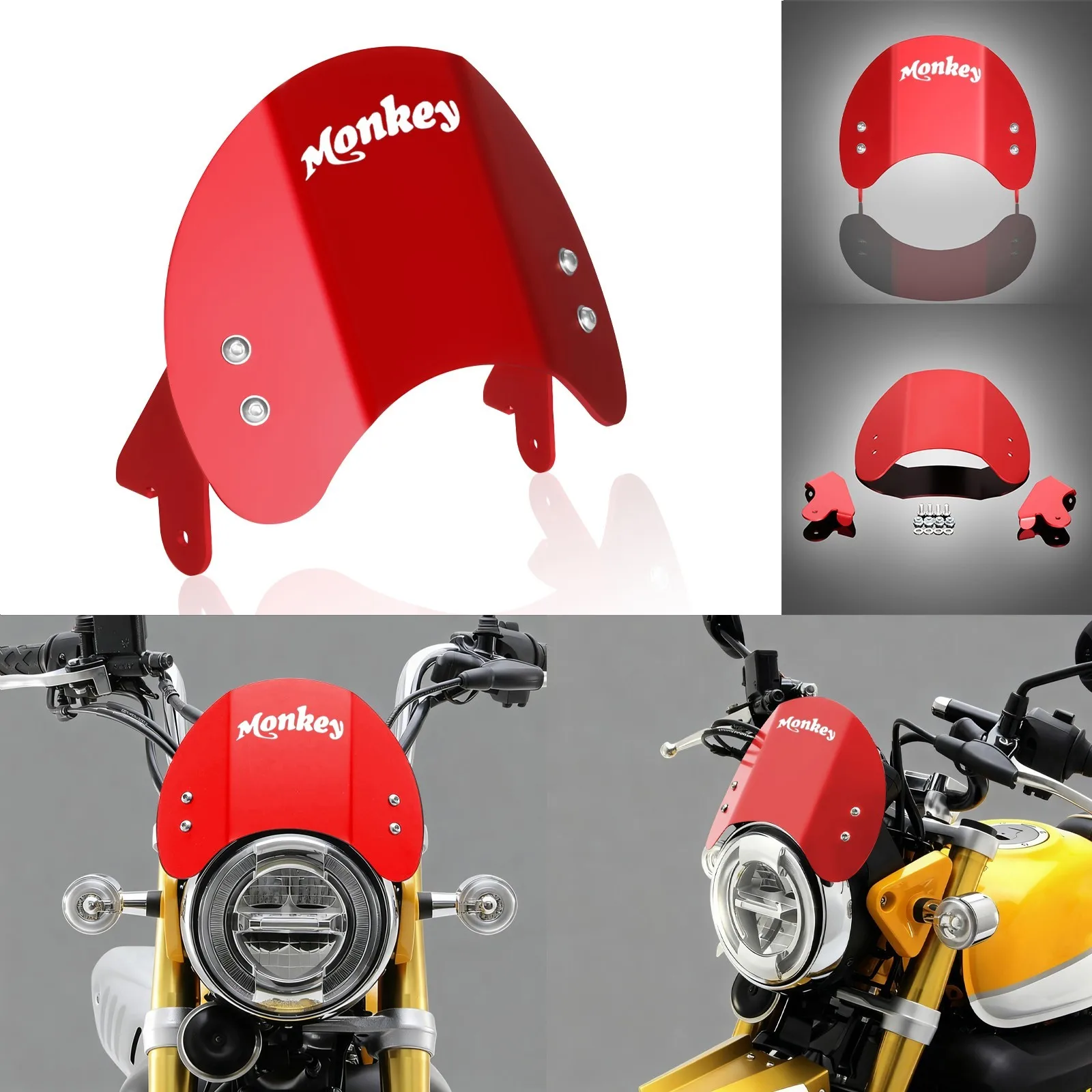 Передний алюминиевый козырек для лобового стекла для HONDA MONKEY 125 2018-2025 гг.
Передний алюминиевый козырек для лобового стекла для HONDA MONKEY 125 2018-2025 гг.