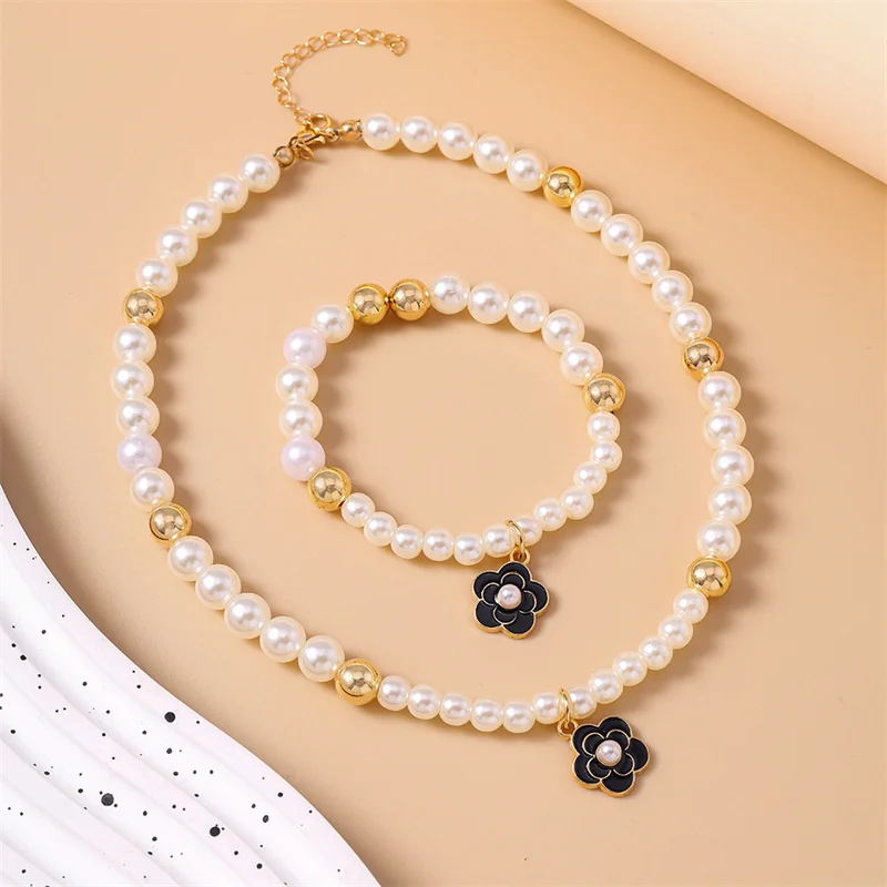 Aihua Exquisite Elegant Camellia Flower Pearl Bracelet Necklace for Women Jewelry Set Bridal Wedding Party Jewelry Gifts
Aihua Exquisite Elegant Camellia Flower Pearl Bracelet Necklace for Women Jewelry Set Bridal Wedding Party Jewelry Gifts