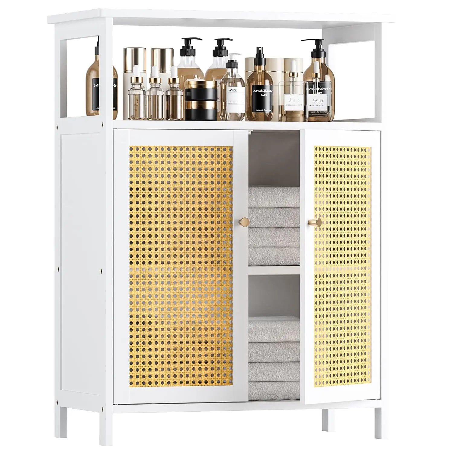 Bamboo Cabinet, Rattan Storage Cabinet with Doors, Freestanding Floor Cupboard for Bathroom, Living Room, Hallway,, Customized
Bamboo Cabinet, Rattan Storage Cabinet with Doors, Freestanding Floor Cupboard for Bathroom, Living Room, Hallway,, Customized
