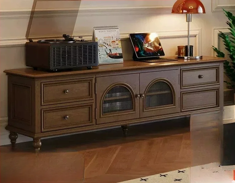 b22 solid wood coffee table living room small apartment storage retro TV cabinet
b22 solid wood coffee table living room small apartment storage retro TV cabinet