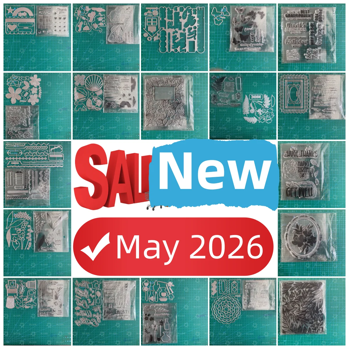 May 2026 New Metal Cutting Dies Clear Stamps Set for DIY Making Card Scrapbook Embossed Paper Craft Supplies Template Decoration
May 2026 New Metal Cutting Dies Clear Stamps Set for DIY Making Card Scrapbook Embossed Paper Craft Supplies Template Decoration