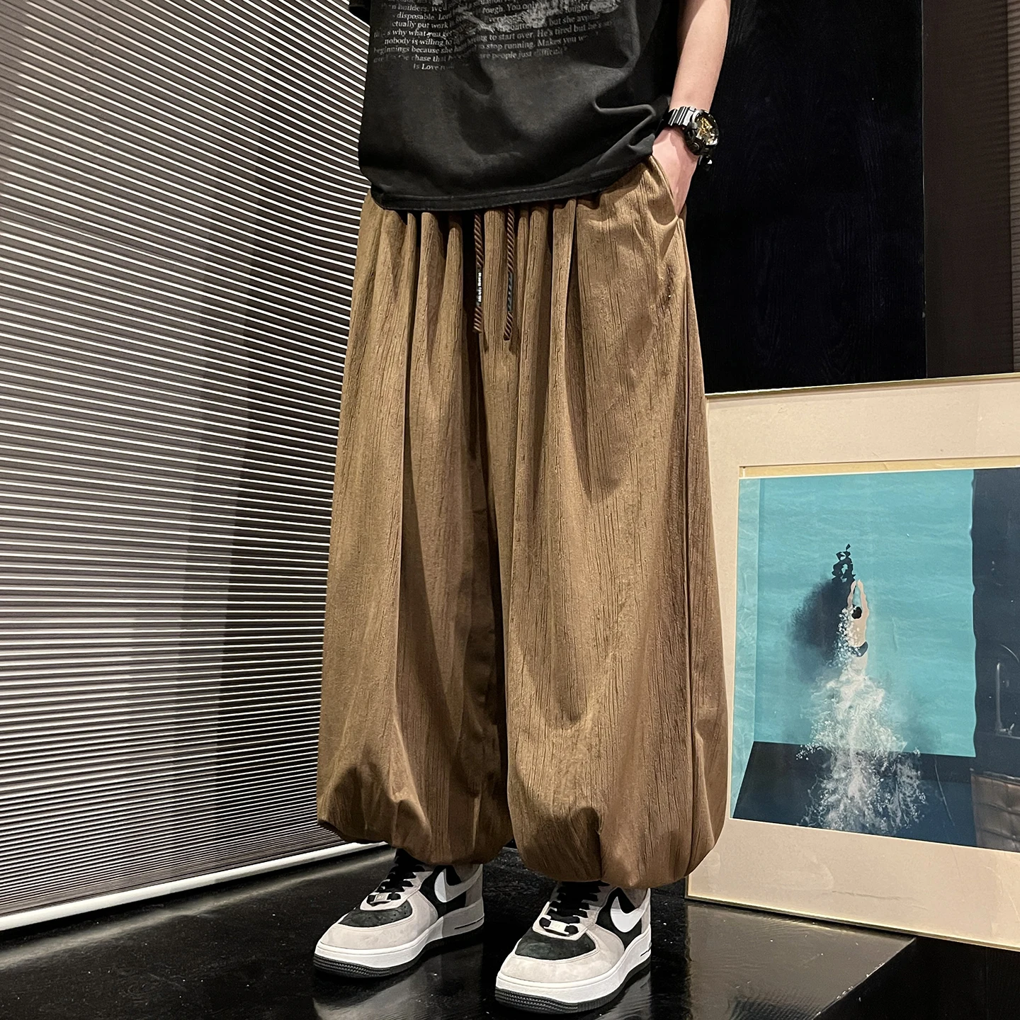 Plus Size M-XXXXXL Chinese Style Harem Pants Loose Fit Lantern Pants with Adjustable Drawstring & Elastic Waist (Boho Chic) 5XL 
Plus Size M-XXXXXL Chinese Style Harem Pants Loose Fit Lantern Pants with Adjustable Drawstring & Elastic Waist (Boho Chic) 5XL