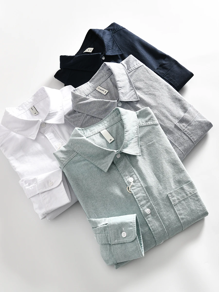 Men's Oxford Cloth Long Sleeve Shirt Pure Cotton Casual Basic Spring Fashionable Color Youth Standard Fit Iron Free
Men's Oxford Cloth Long Sleeve Shirt Pure Cotton Casual Basic Spring Fashionable Color Youth Standard Fit Iron Free