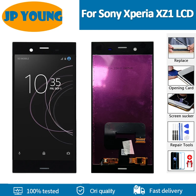 5.2" Original LCD Module For SONY Xperia XZ1 G8341 G8342 lcd Screen Replacement Free Tools For SONY XZ1 LCD Display with frame
5.2" Original LCD Module For SONY Xperia XZ1 G8341 G8342 lcd Screen Replacement Free Tools For SONY XZ1 LCD Display with frame
