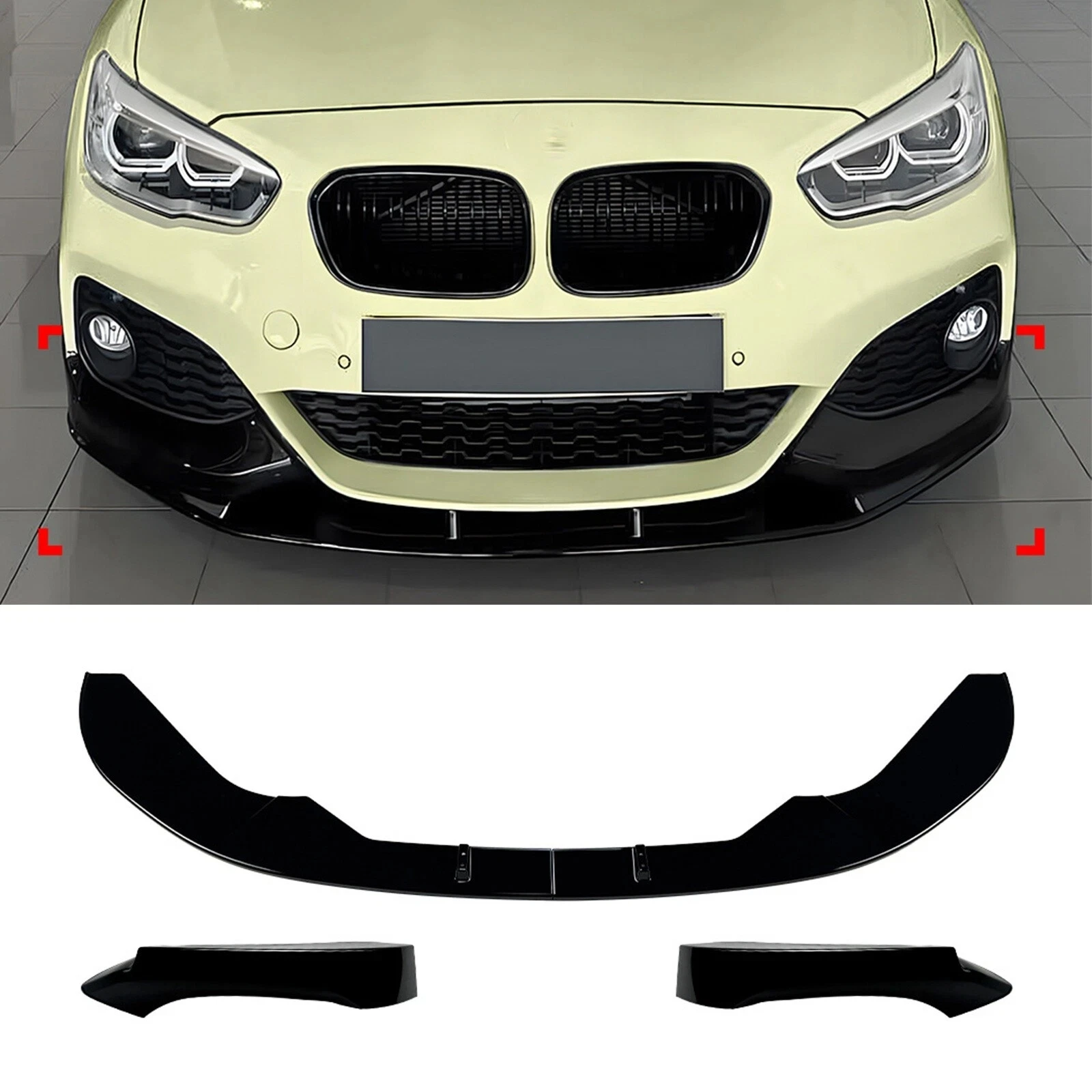 Front Bumper Spoiler Lip For BMW F20 F21 M-Sport 118i 118d 120i 120d M135i M140i 2015-2019 4Pcs Splitter Diffuser Body Kit
Front Bumper Spoiler Lip For BMW F20 F21 M-Sport 118i 118d 120i 120d M135i M140i 2015-2019 4Pcs Splitter Diffuser Body Kit