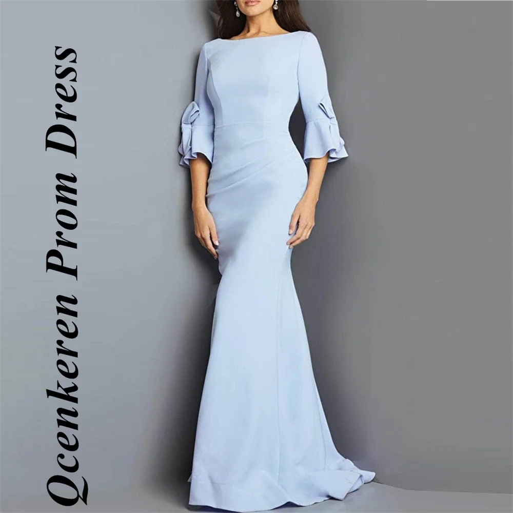 Qcenkeren Mermaid Prom Dress Floor-Length Long Sleeves Evening Dress With Bows Elegant Formal Dress Saudi Arbia 2024
Qcenkeren Mermaid Prom Dress Floor-Length Long Sleeves Evening Dress With Bows Elegant Formal Dress Saudi Arbia 2024
