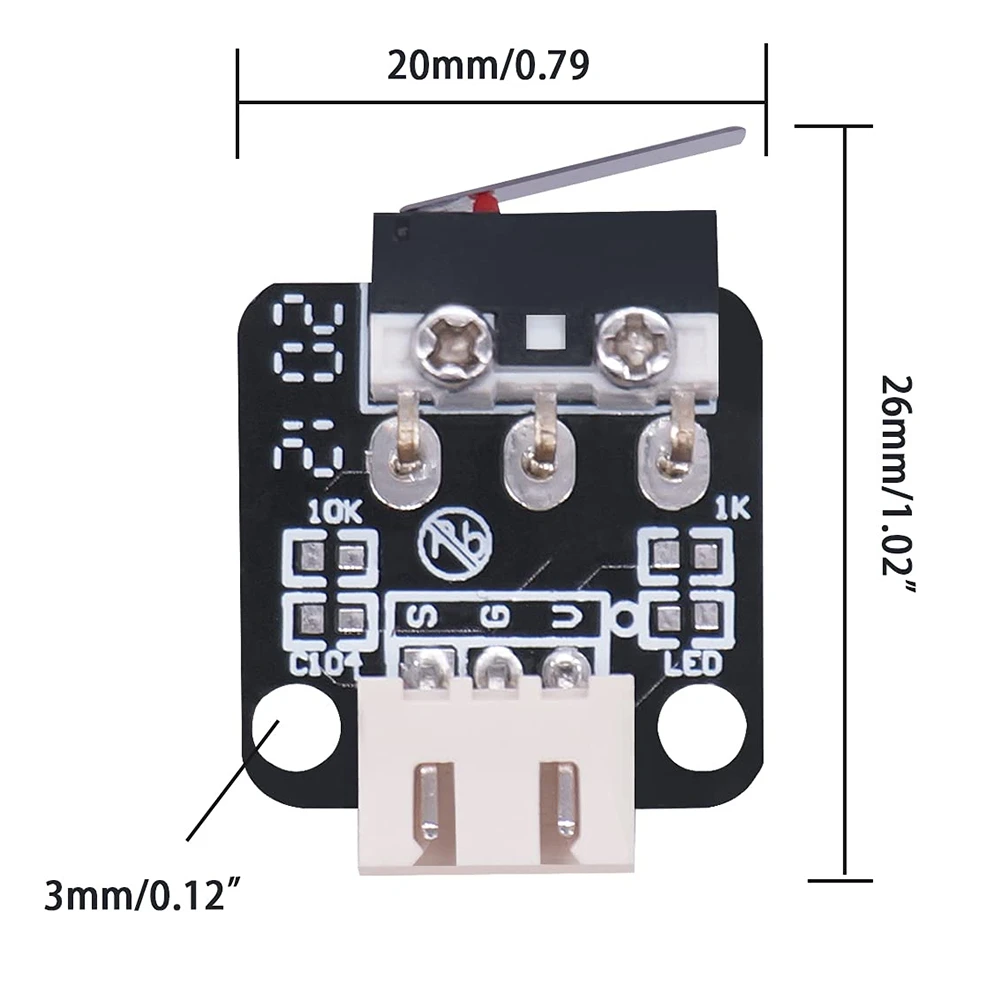 L70A X/Y/Z Axis Limit Switch for Ender 3 for Ender 5/CR10 S/S4/S5 Axis Motor Extension Cable with 3pcs Limit Switch
L70A X/Y/Z Axis Limit Switch for Ender 3 for Ender 5/CR10 S/S4/S5 Axis Motor Extension Cable with 3pcs Limit Switch
