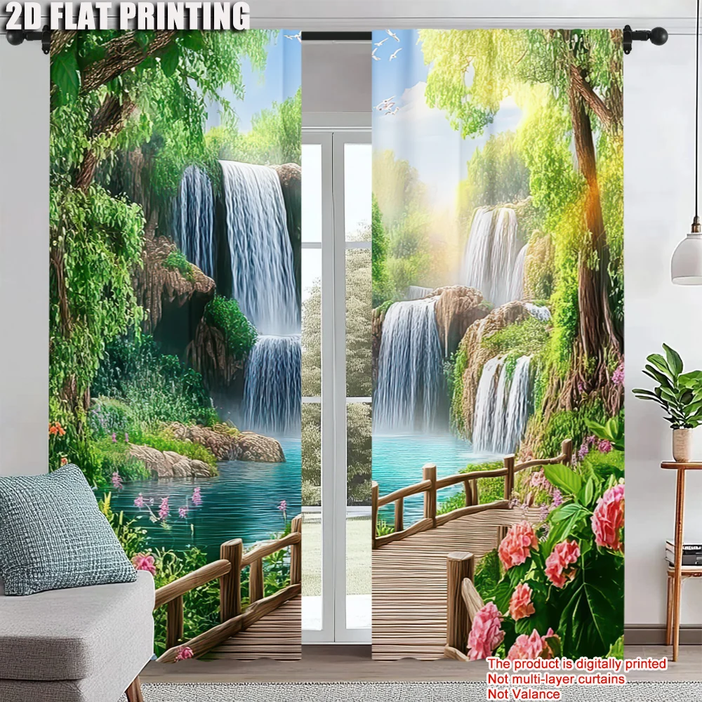 2Pcs Forest Scenery Pattern Curtains Window Treatments For Bedroom Living Room Home Decoration Room Decoration
2Pcs Forest Scenery Pattern Curtains Window Treatments For Bedroom Living Room Home Decoration Room Decoration