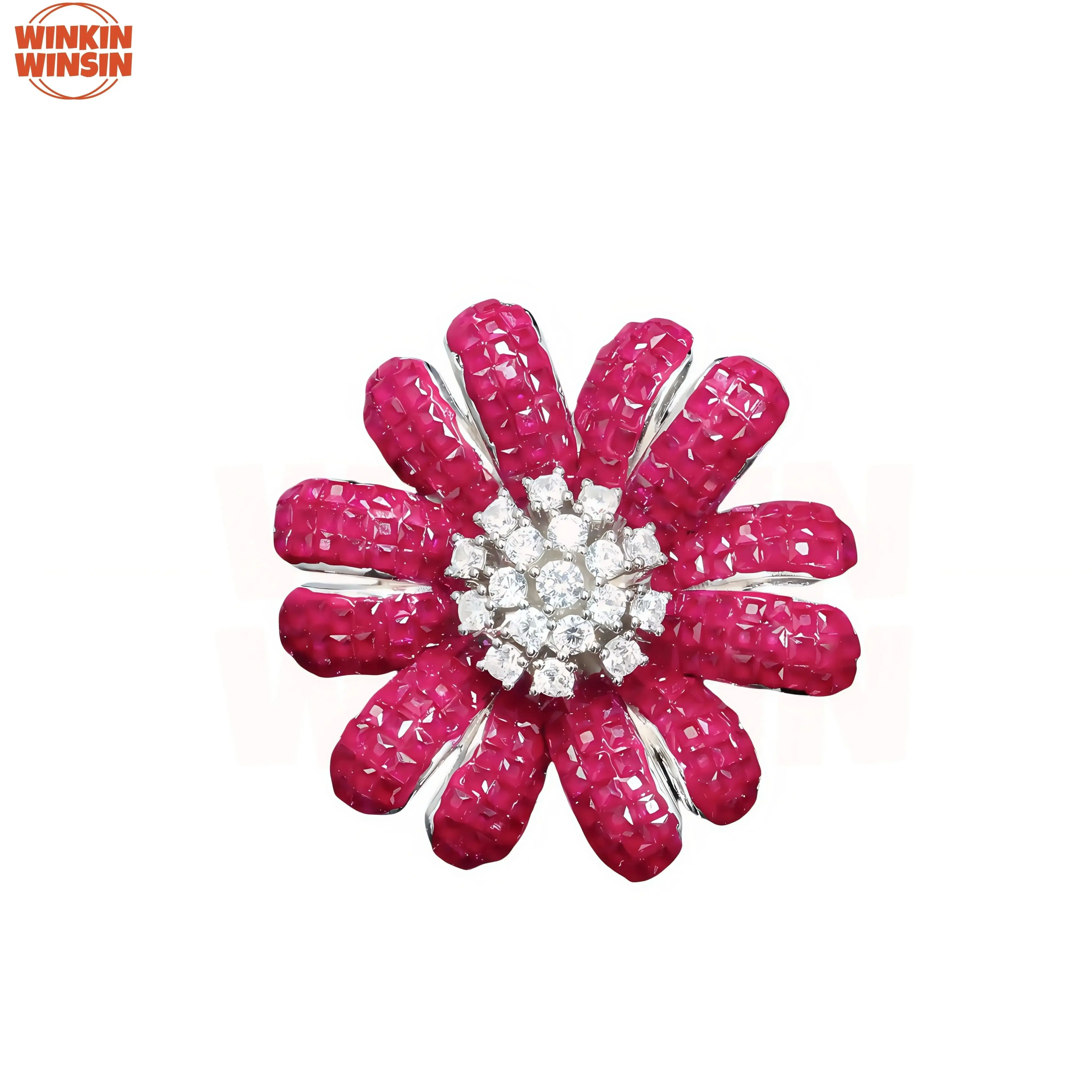Winkin Winsin Luxury Handmade 925 Sterling Silver Rings High Carbon Diamond Nvisible Setting Natural Gemstone Daisy Ring Jewelry
Winkin Winsin Luxury Handmade 925 Sterling Silver Rings High Carbon Diamond Nvisible Setting Natural Gemstone Daisy Ring Jewelry