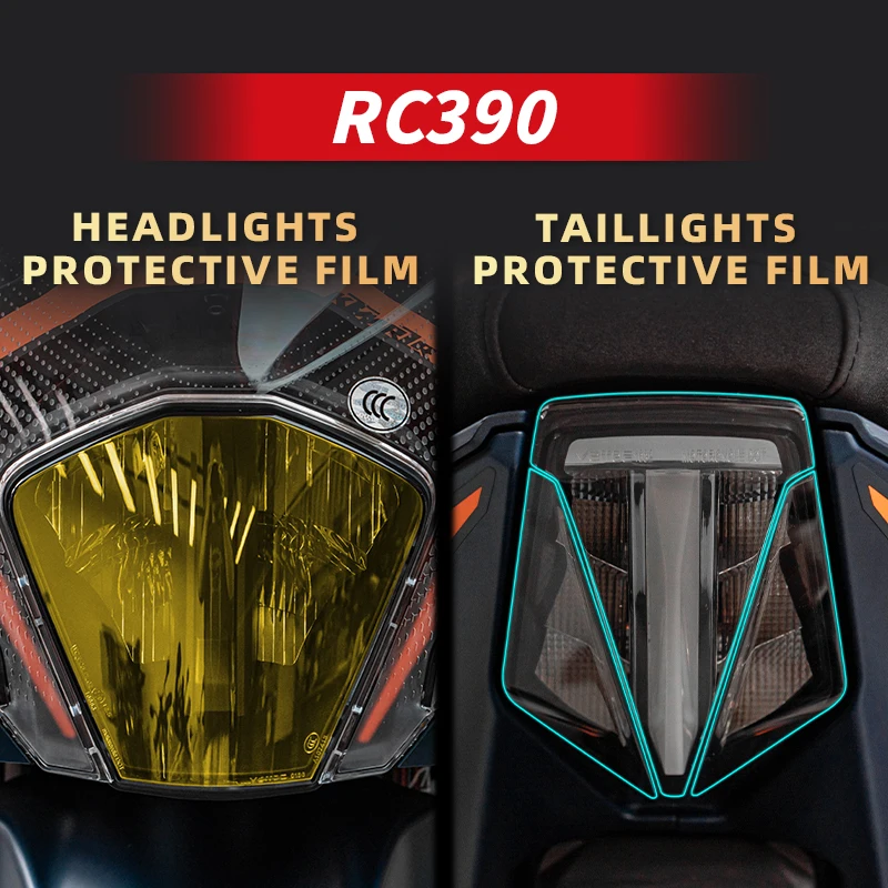 Use For KTM RC390 Of A Set Of Headlight And Taillight Transparent Protection Film Motorcycle Accessories Scratch Proof Stickers
Use For KTM RC390 Of A Set Of Headlight And Taillight Transparent Protection Film Motorcycle Accessories Scratch Proof Stickers