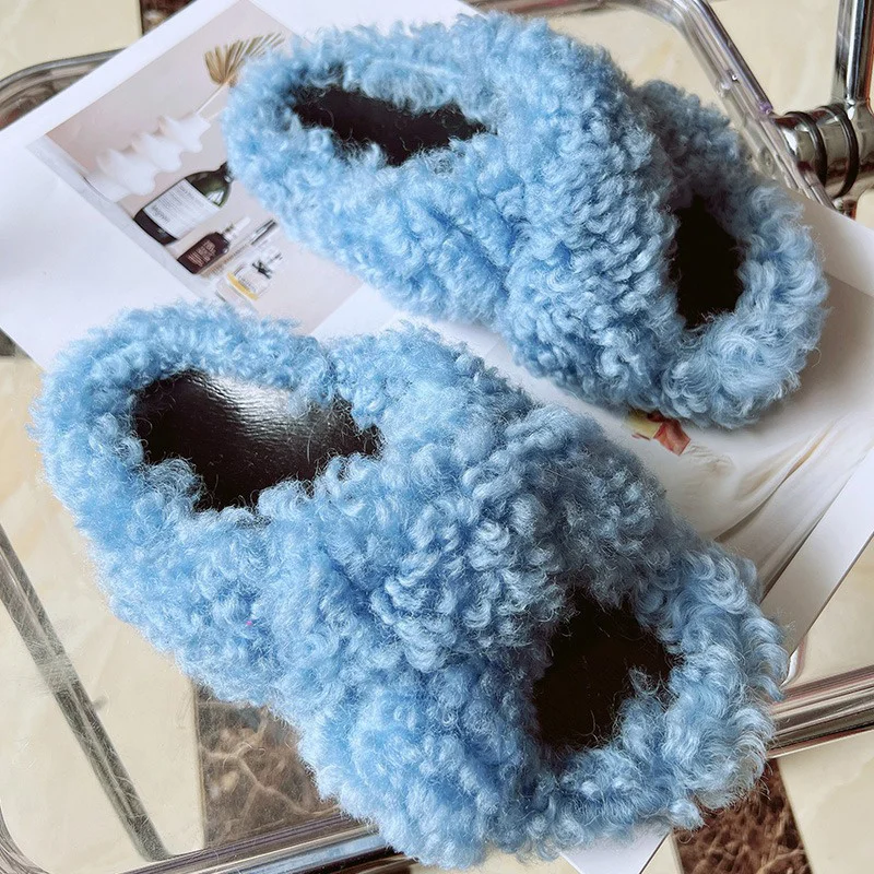 New Women's Casual Slippers High Quality Wool Fashion Solid Color Plush Home Sandals Flat Comfortable Outdoor Slippers 2023
New Women's Casual Slippers High Quality Wool Fashion Solid Color Plush Home Sandals Flat Comfortable Outdoor Slippers 2023