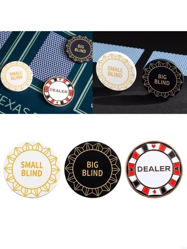 Dealer Button, Small Blind, Big Blind, Guard, Gift Mens Game Part, Coin Worth Collect Chip Coin
Dealer Button, Small Blind, Big Blind, Guard, Gift Mens Game Part, Coin Worth Collect Chip Coin