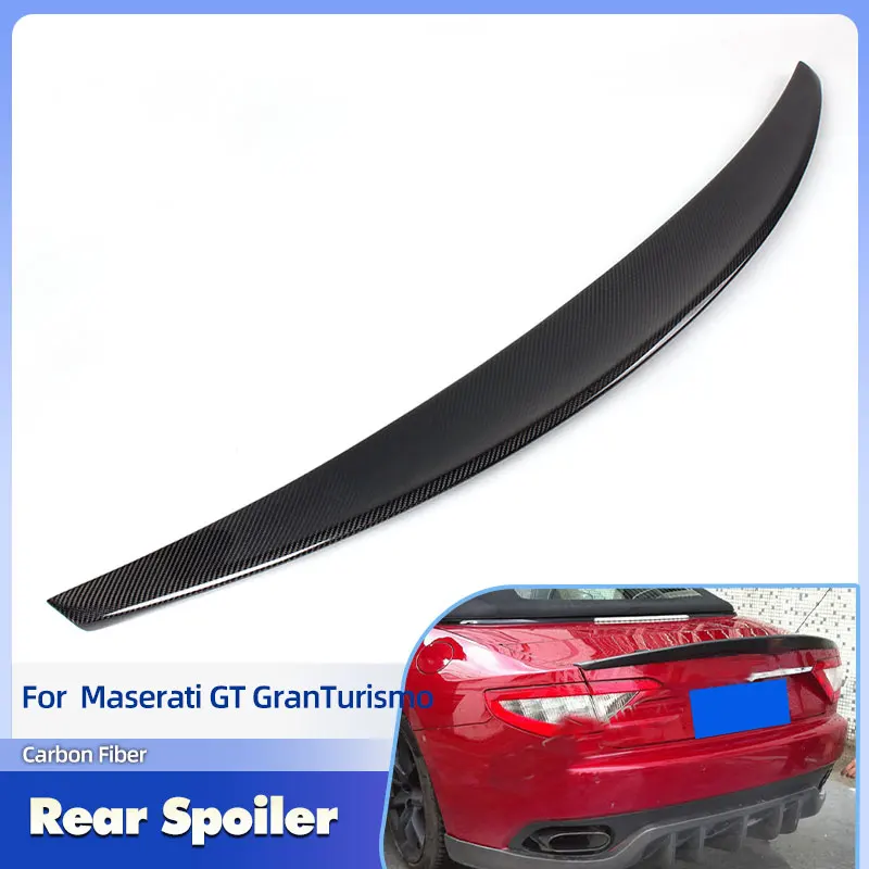 Car Rear Trunk Spoiler Wings Carbon Fiber for Maserati GT GranTurismo Convertible 2012-2014 Rear Spoiler Boot Wing Lip FRP
Car Rear Trunk Spoiler Wings Carbon Fiber for Maserati GT GranTurismo Convertible 2012-2014 Rear Spoiler Boot Wing Lip FRP