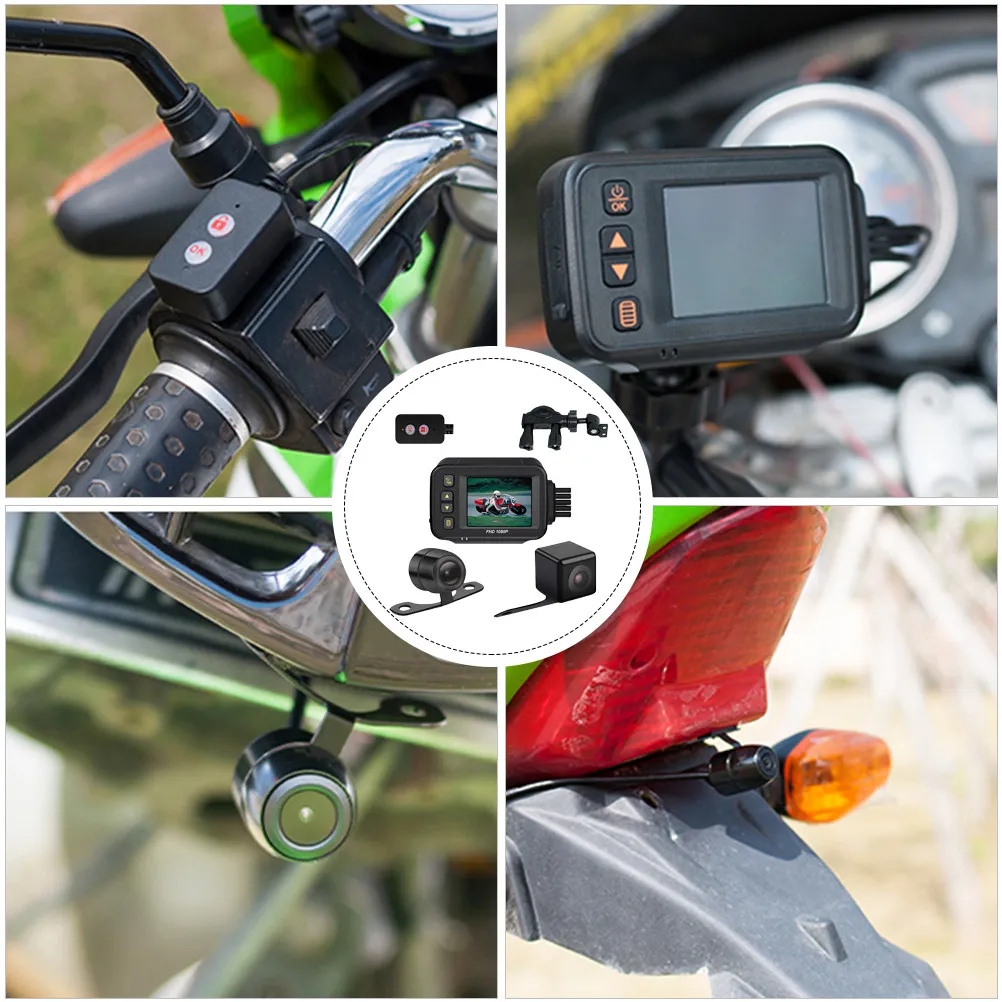 1Set Motorcycle Driving Recorder IP65 Waterproof Dual Lens Hd Camera Black Motorcycle Recorder Driving Safety Dash Cam
1Set Motorcycle Driving Recorder IP65 Waterproof Dual Lens Hd Camera Black Motorcycle Recorder Driving Safety Dash Cam