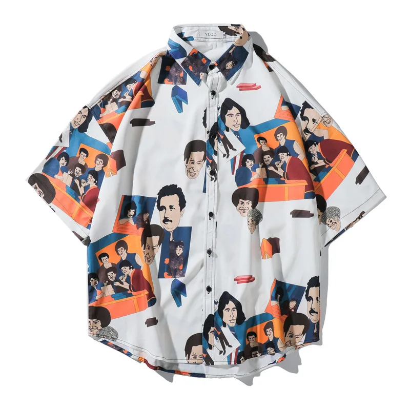 Men Vintage Shirt Summer New Hawaiian Short Sleeve Shirt Mens Halloween Pumpkin Printed Beach Casual Shirts Man Oversized Hemd
Men Vintage Shirt Summer New Hawaiian Short Sleeve Shirt Mens Halloween Pumpkin Printed Beach Casual Shirts Man Oversized Hemd