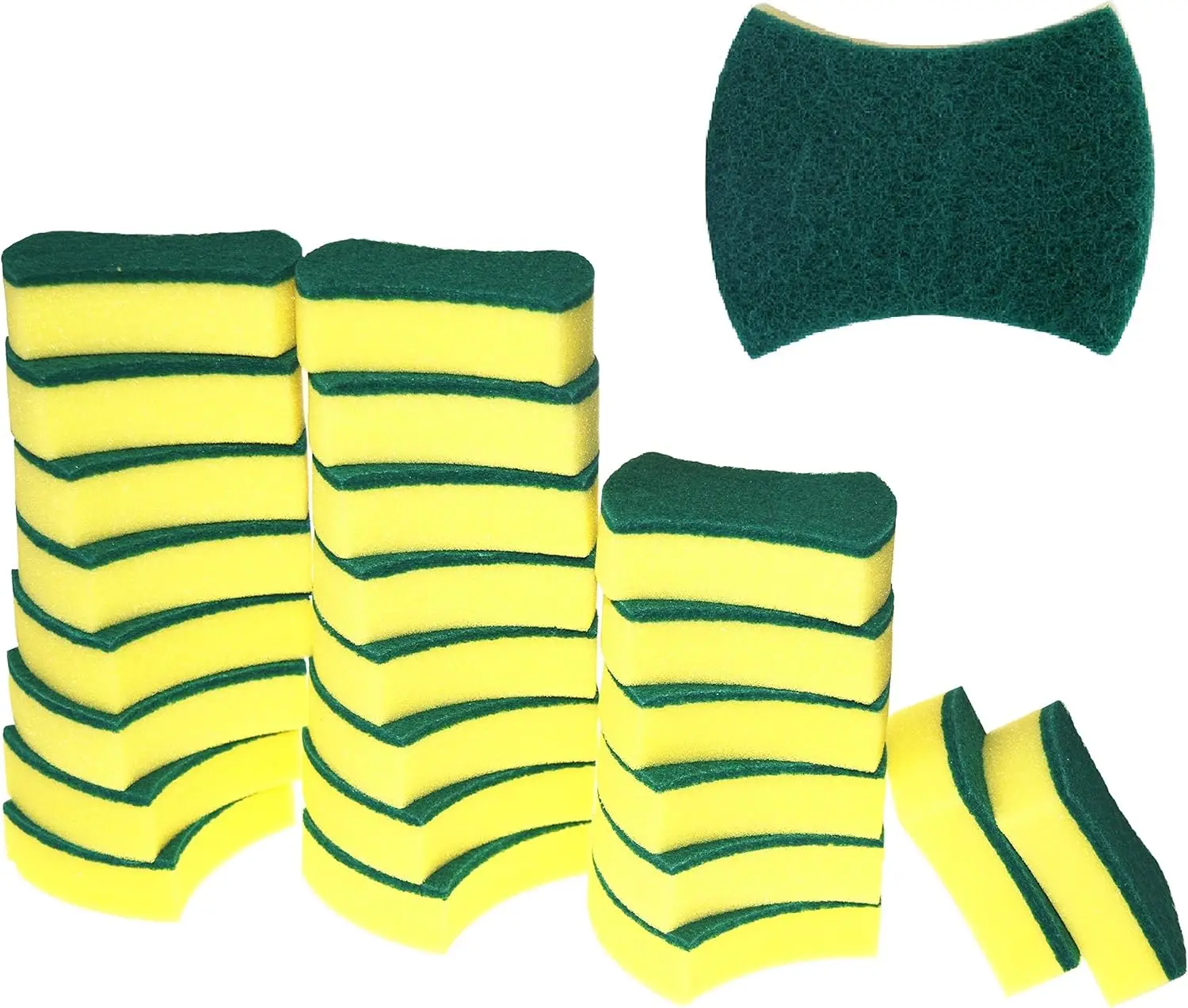 Eco Non-Scratch Kitchen Scrub Sponges, Pack of 24 - Microfiber, Long-Lasting
Eco Non-Scratch Kitchen Scrub Sponges, Pack of 24 - Microfiber, Long-Lasting