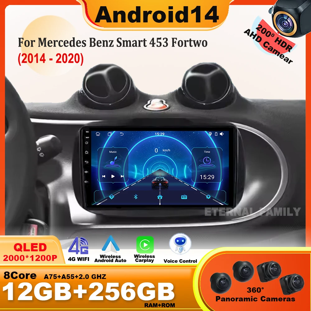 Android14 For Mercedes Benz Smart 453 Fortwo 2014 - 2020 Car Radio Multimedia Player Navigation No 2din DVD Autoradio Carplay
Android14 For Mercedes Benz Smart 453 Fortwo 2014 - 2020 Car Radio Multimedia Player Navigation No 2din DVD Autoradio Carplay