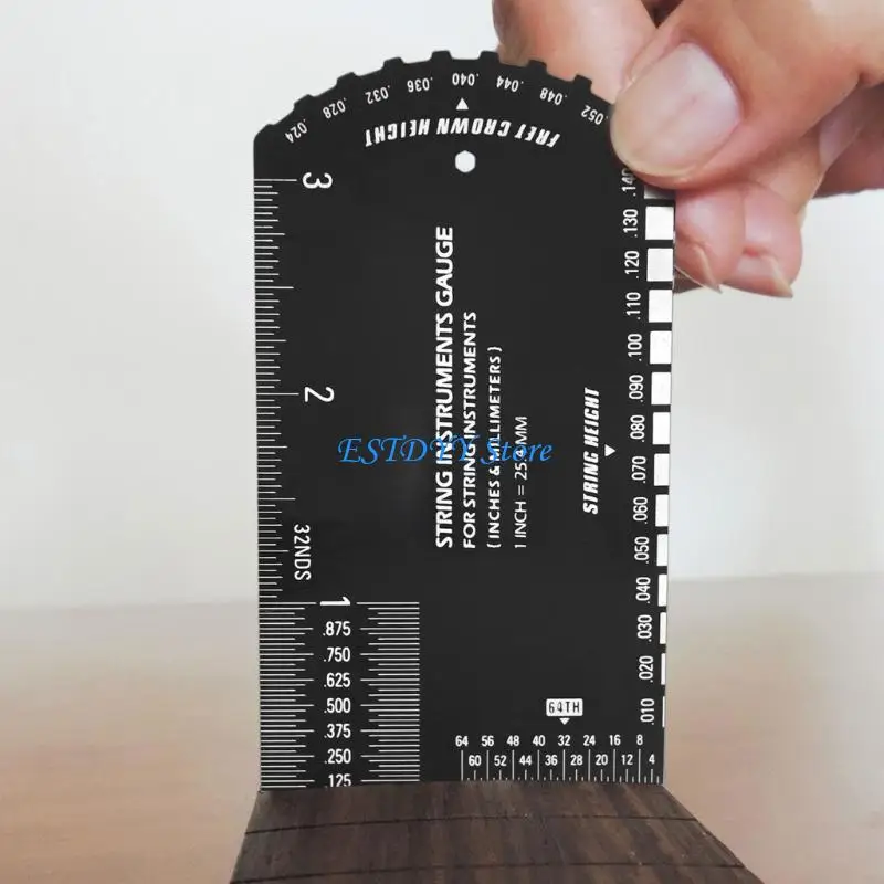 G6DE Guitar String Action Gauge Ruler Gauge Multifunctional Fret Rocker Luthier Tool
G6DE Guitar String Action Gauge Ruler Gauge Multifunctional Fret Rocker Luthier Tool
