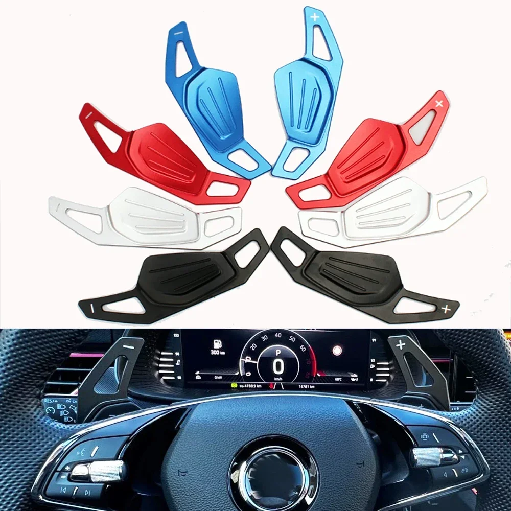 For Skoda 2020 Octavia A8 MK4 ENYAQ IV RS VRS 2021 2022 aluminum Car Steering Wheel Shifter Paddle Extension DSG Sticker Styling
For Skoda 2020 Octavia A8 MK4 ENYAQ IV RS VRS 2021 2022 aluminum Car Steering Wheel Shifter Paddle Extension DSG Sticker Styling