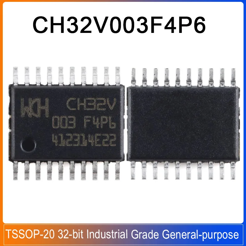 10-50PCS CH32V003F4P6 TSSOP-20 CH32 V003F4P6 CH32V003 F4P6 48MHz Industrial Grade 32-bit General-purpose RISC-V MCU New Original
10-50PCS CH32V003F4P6 TSSOP-20 CH32 V003F4P6 CH32V003 F4P6 48MHz Industrial Grade 32-bit General-purpose RISC-V MCU New Original