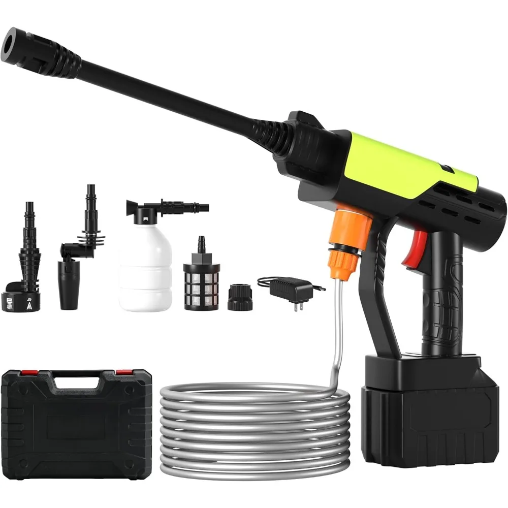 Topteng 6 in 1 Cordless Portable Pressure Spray Water Gun Power Blaster Plus Car Pressure Washer Gun with 3 Function Levers for
Topteng 6 in 1 Cordless Portable Pressure Spray Water Gun Power Blaster Plus Car Pressure Washer Gun with 3 Function Levers for