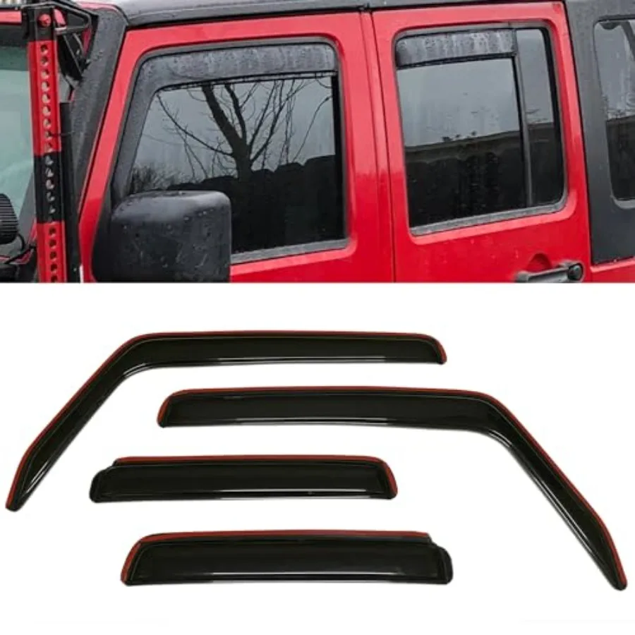 in-Channel Style Smoke Window Sun Rain Visor Vent Guard Deflector Shade Compatible with Jeep Wrangler 2007-2018
in-Channel Style Smoke Window Sun Rain Visor Vent Guard Deflector Shade Compatible with Jeep Wrangler 2007-2018