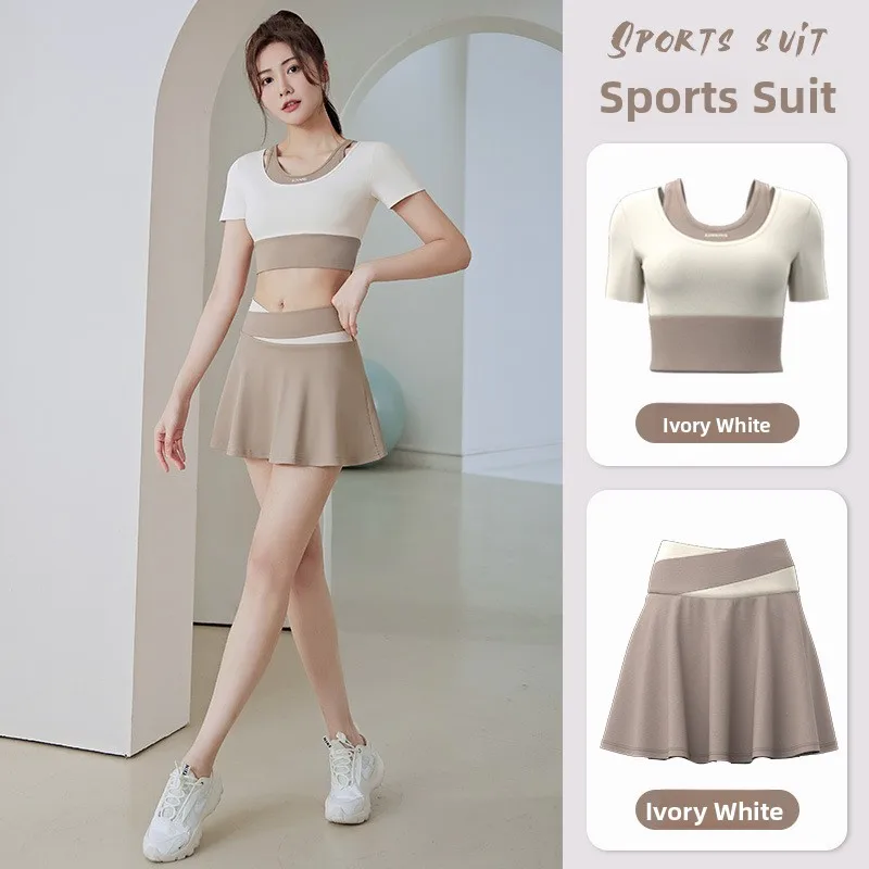 2024 Summer New Running Fitn Yoga Training ort Skirt Set Qui Dry Anti-Light Leak Sportswear Women's Polyester Blend
2024 Summer New Running Fitn Yoga Training ort Skirt Set Qui Dry Anti-Light Leak Sportswear Women's Polyester Blend