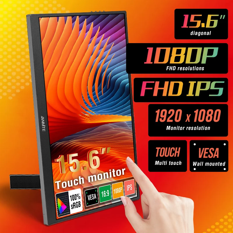 15.6 inch Touch Screen Portable Monitor IPS Second Game Screen Extended Display for Laptop with Bracket For xbox/raspberry Pi
15.6 inch Touch Screen Portable Monitor IPS Second Game Screen Extended Display for Laptop with Bracket For xbox/raspberry Pi