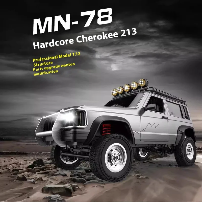 MN78 1:12 Full Scale MN Model RTR Version RC Car 2.4G 4WD 280 Motor Proportional Off-Road RC Remote Control Car For Boys Gifts
MN78 1:12 Full Scale MN Model RTR Version RC Car 2.4G 4WD 280 Motor Proportional Off-Road RC Remote Control Car For Boys Gifts