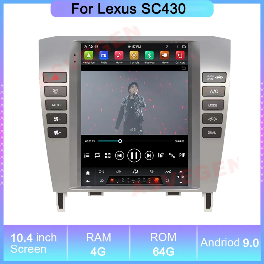 Android 9.0 Car Multimedia Player For Lexus SC430 4G 64G With CarPlay Radio GPS Navigation Multimedia WIFI Radio Stereo
Android 9.0 Car Multimedia Player For Lexus SC430 4G 64G With CarPlay Radio GPS Navigation Multimedia WIFI Radio Stereo