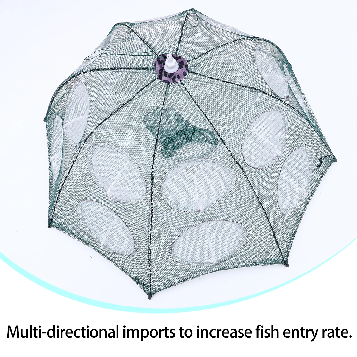 1Pc Foldable Bait Cast Mesh Trap Net Portable Fishing Net Shrimp Cage for Fish Lobster Prawn Minnow Crayfish Crab(16 Hol
1Pc Foldable Bait Cast Mesh Trap Net Portable Fishing Net Shrimp Cage for Fish Lobster Prawn Minnow Crayfish Crab(16 Hol