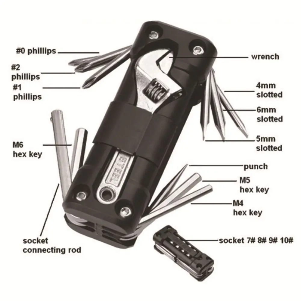 Multitool Motorcycle Tool Kits Portable Design Stainless Steel Multifunction Tool Screwdriver Included Durable Construction
Multitool Motorcycle Tool Kits Portable Design Stainless Steel Multifunction Tool Screwdriver Included Durable Construction