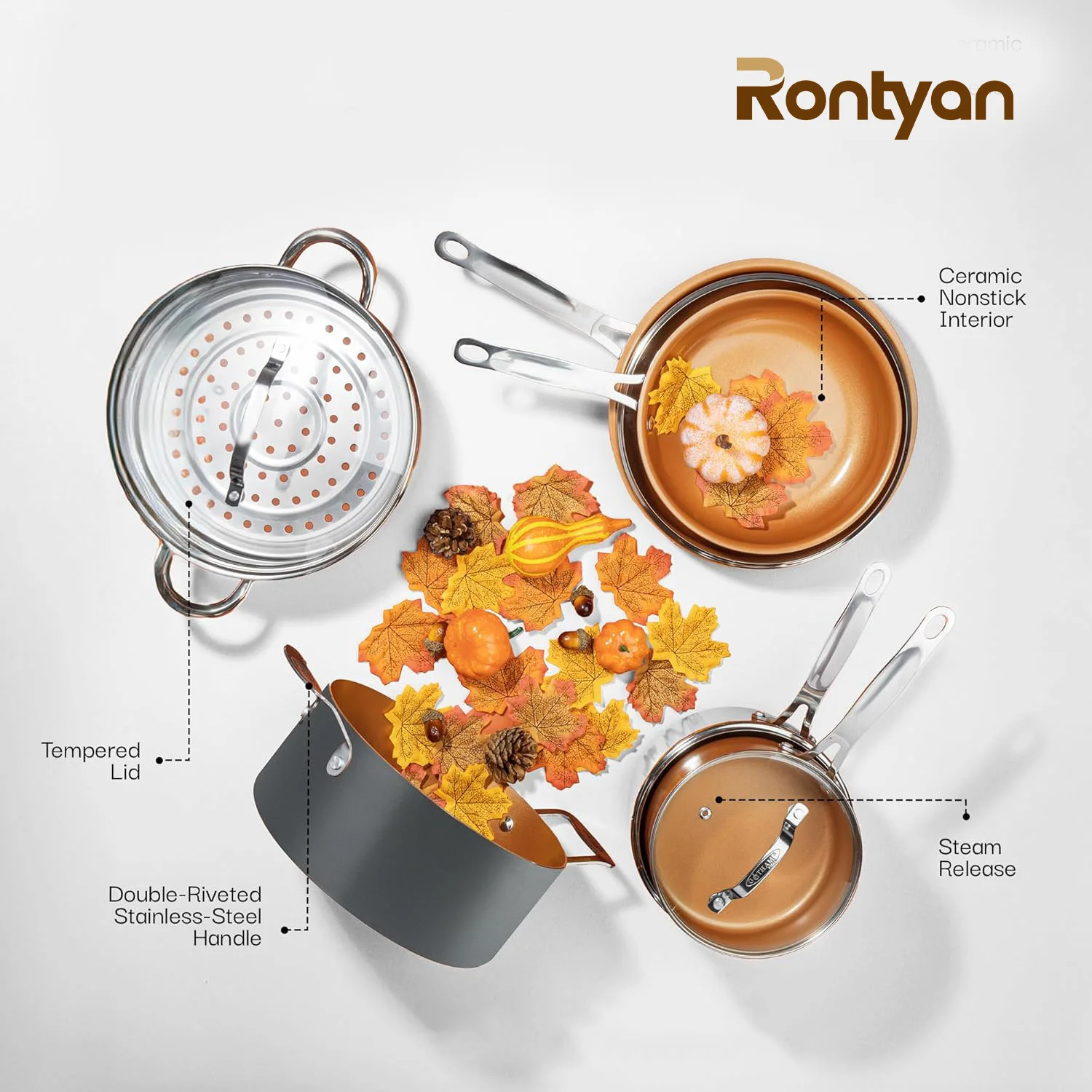 12 Pieces New Fashion Modern Luxury Induction Ceramic With SS Handle Aluminum Nonstick Cookware Sets Kitchen Pans and Pots Set
12 Pieces New Fashion Modern Luxury Induction Ceramic With SS Handle Aluminum Nonstick Cookware Sets Kitchen Pans and Pots Set