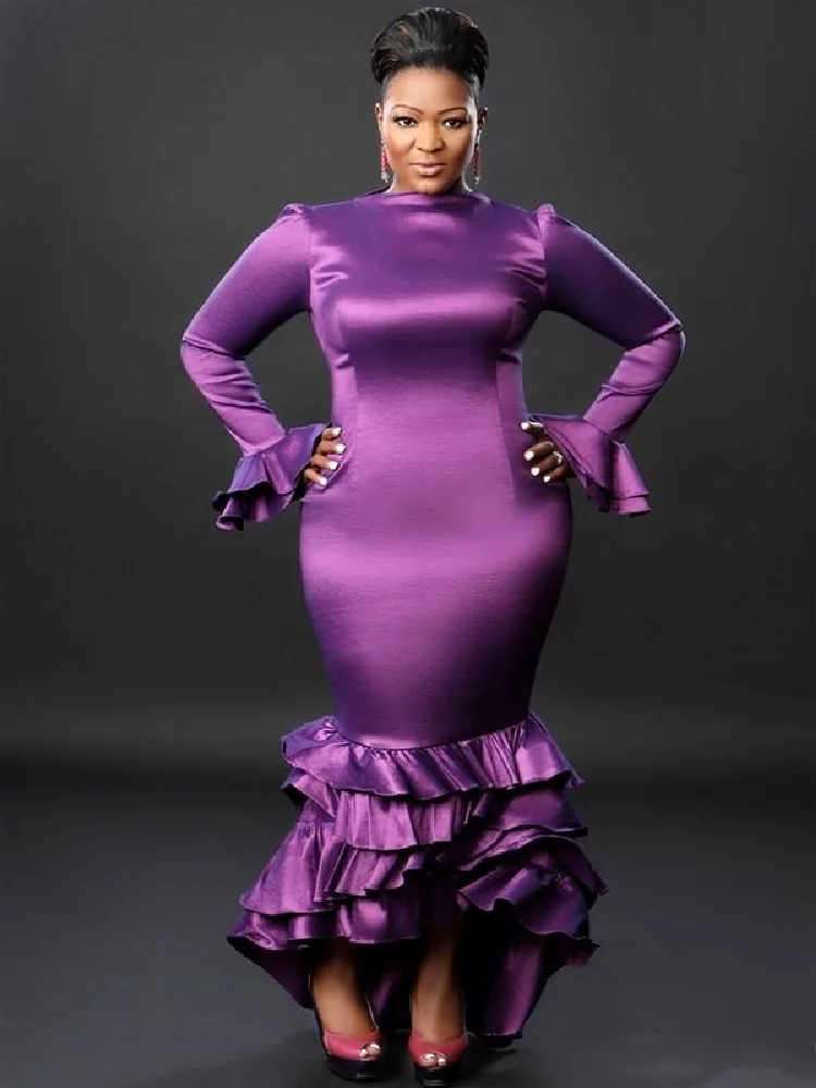 Индивидуальные фиолетовые атласные элегантные платья для мам с оборками, украшенные рыбий хвостом, многоуровневые платья длиной до пола, платья для матери невесты
Индивидуальные фиолетовые атласные элегантные платья для мам с оборками, украшенные рыбий хвостом, многоуровневые платья длиной до пола, платья для матери невесты