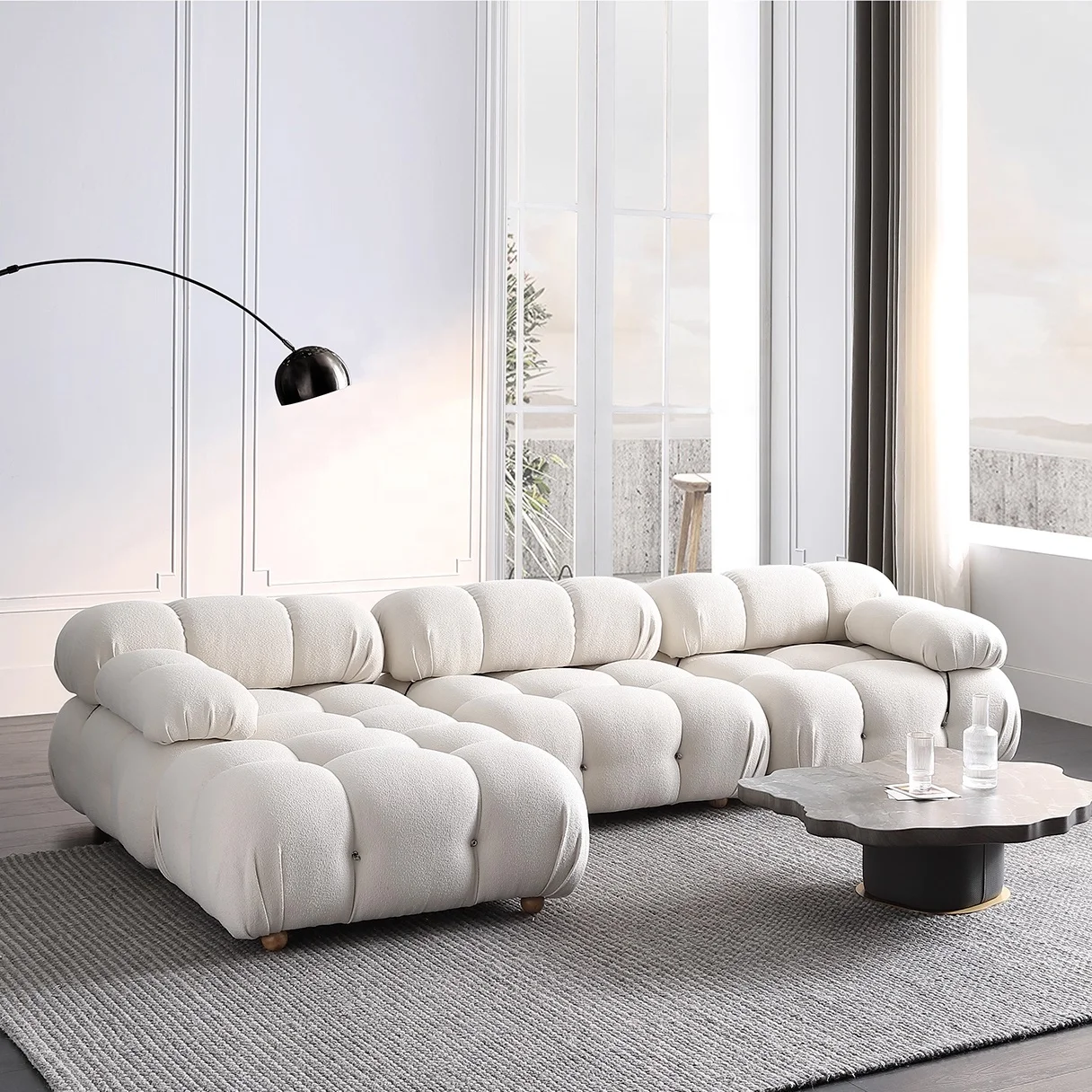 # Italian Modern Luxury Sherpa Living Room Sofa Set 3-seater Modular Apartment Villa Free Combination Mario Bellini Sofa
# Italian Modern Luxury Sherpa Living Room Sofa Set 3-seater Modular Apartment Villa Free Combination Mario Bellini Sofa