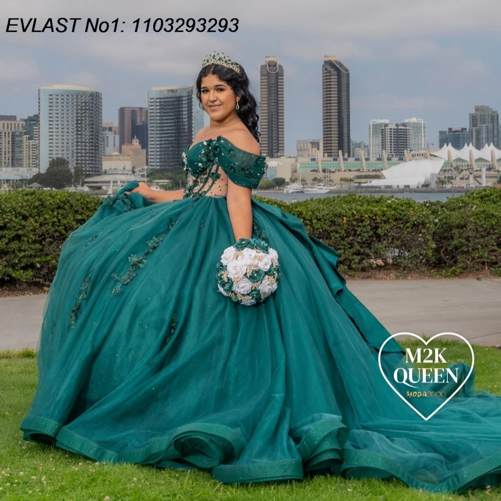 EVLAST индивидуальное изумрудно-зеленое бальное платье 2025 года, платье Quinceanera, аппликация, корсет с бантом и бисером, Sweet 16, Vestidos De 15 Anos E1Q884
EVLAST индивидуальное изумрудно-зеленое бальное платье 2025 года, платье Quinceanera, аппликация, корсет с бантом и бисером, Sweet 16, Vestidos De 15 Anos E1Q884