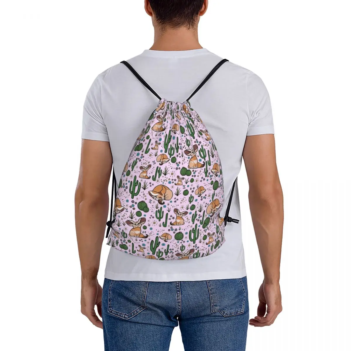 Fennec Foxes In Pink Backpacks Multi-function Drawstring Bundle Pocket Sports Bag Book Bags for Man Woman Students
Fennec Foxes In Pink Backpacks Multi-function Drawstring Bundle Pocket Sports Bag Book Bags for Man Woman Students