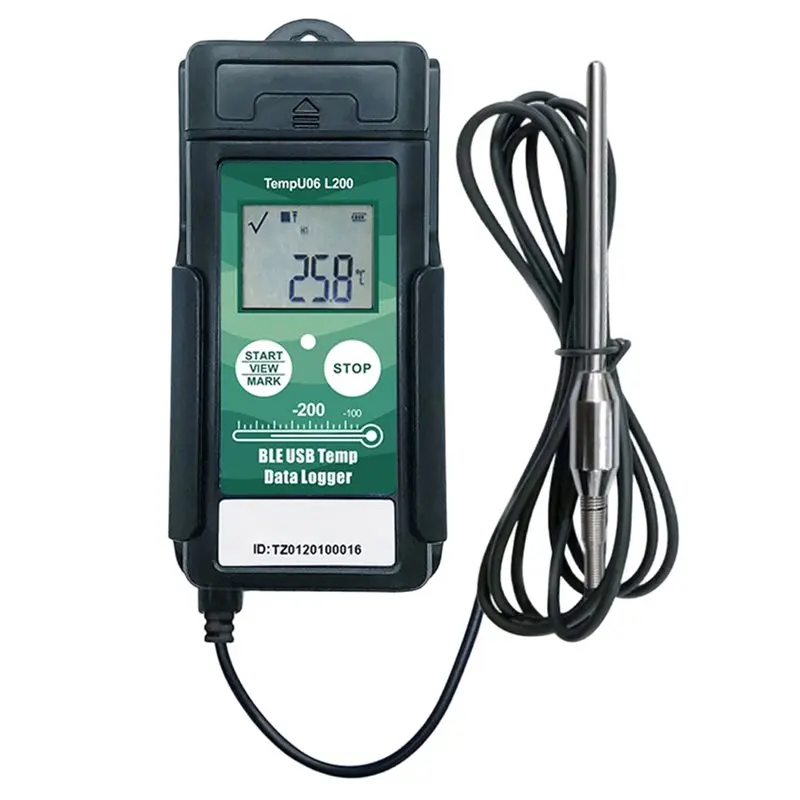 A84X-Tempu06 Digital Bluetooth USB Temperature Recorder-200° C Ultra Low Temperature Data Logger With Integrated Sensor
A84X-Tempu06 Digital Bluetooth USB Temperature Recorder-200° C Ultra Low Temperature Data Logger With Integrated Sensor