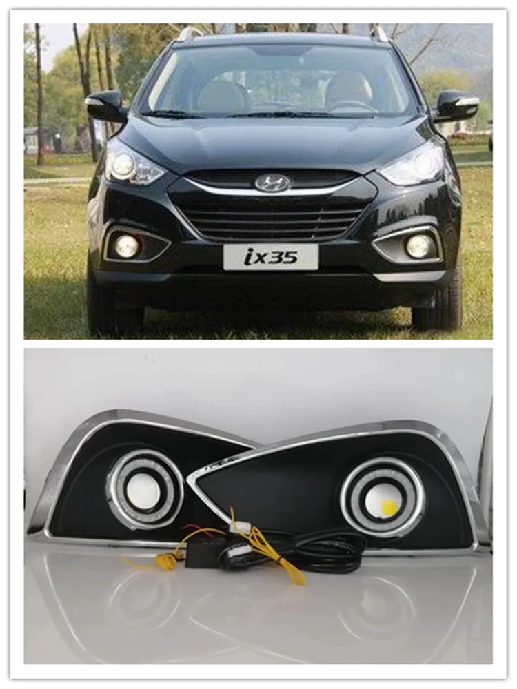 LED Fog Lights Assembly For Hyundai IX35 2010 2011 2012 Front Bumper Fog lamp Replacement Angel Eye Daylight Accessories Kits
LED Fog Lights Assembly For Hyundai IX35 2010 2011 2012 Front Bumper Fog lamp Replacement Angel Eye Daylight Accessories Kits