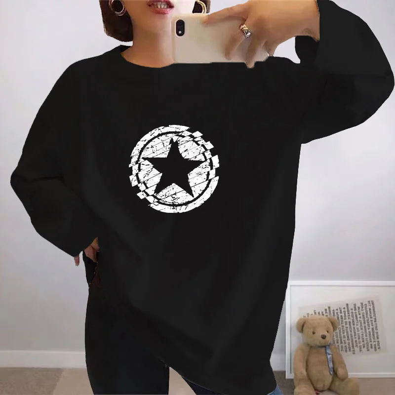 Women Clothing Casual Loose Cotton Pullover Fashion Y2k Printed Basic T-shirt Long Sleeve Vintage O-neck Tops
Women Clothing Casual Loose Cotton Pullover Fashion Y2k Printed Basic T-shirt Long Sleeve Vintage O-neck Tops