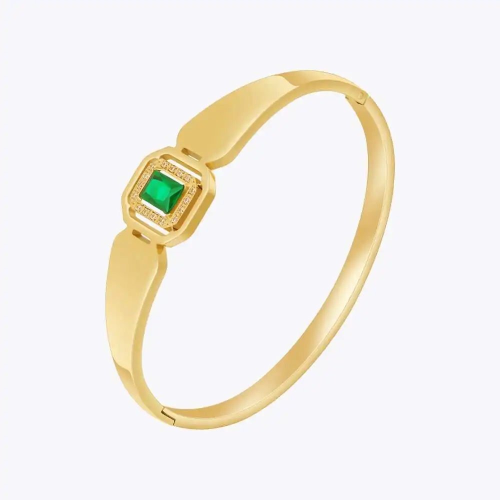 ENFASHION Pulseras Square Zircon Cuff Bracelet For Women's Stainless Steel 18K Gold Color Cuff Bracelet Jewelry High Street 2389
ENFASHION Pulseras Square Zircon Cuff Bracelet For Women's Stainless Steel 18K Gold Color Cuff Bracelet Jewelry High Street 2389