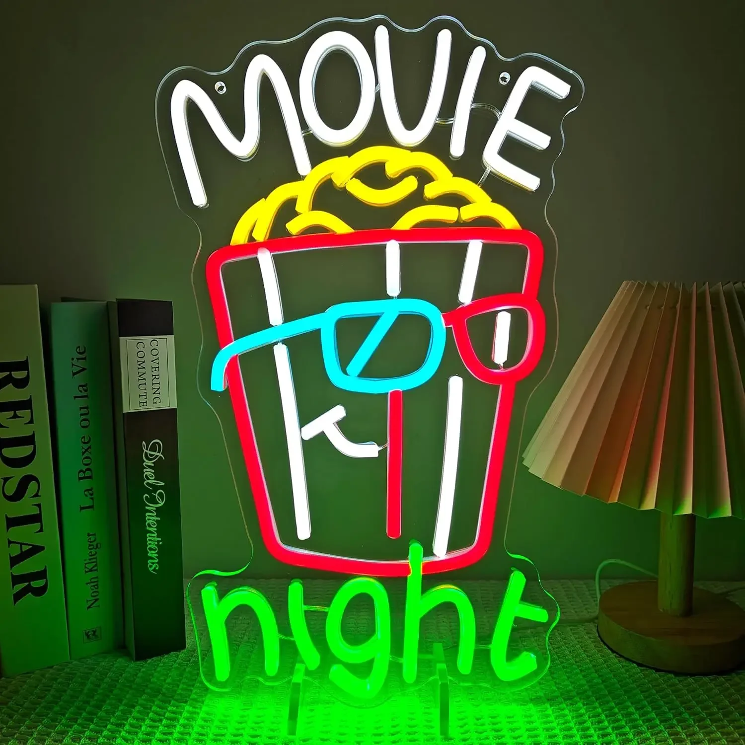 Movie Night Neon Light USB Powered LED Neon Sign Wall Decor for Home Theater Bedroom Game Room Party Bar Perfect Gift for Friend
Movie Night Neon Light USB Powered LED Neon Sign Wall Decor for Home Theater Bedroom Game Room Party Bar Perfect Gift for Friend