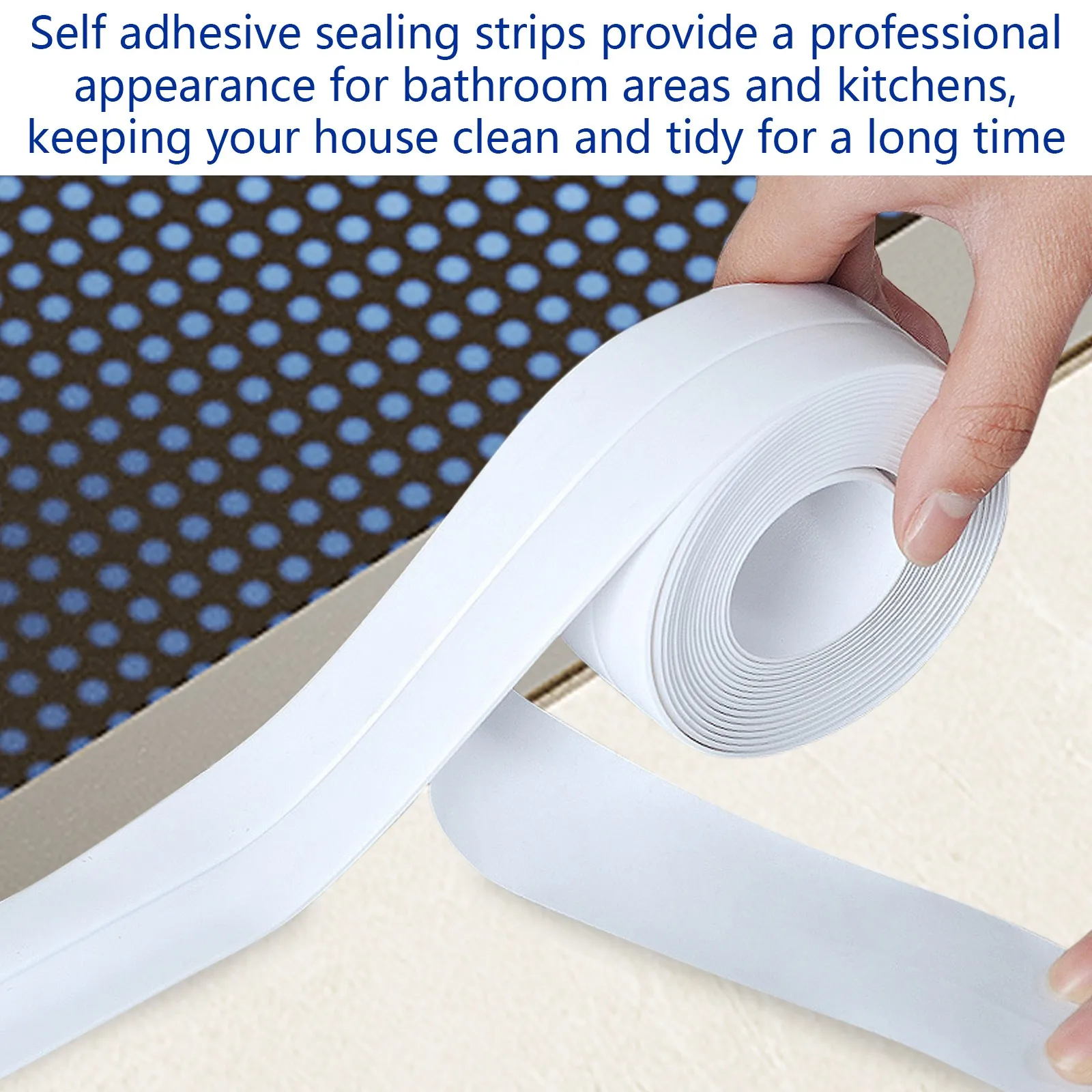 Self Adhesive DIY Beauty Seam Stickers Kitchen Sink Strip Kitchen And Bathroom Tape Bathroom Toilet Anti-mold Grout Sealant
Self Adhesive DIY Beauty Seam Stickers Kitchen Sink Strip Kitchen And Bathroom Tape Bathroom Toilet Anti-mold Grout Sealant