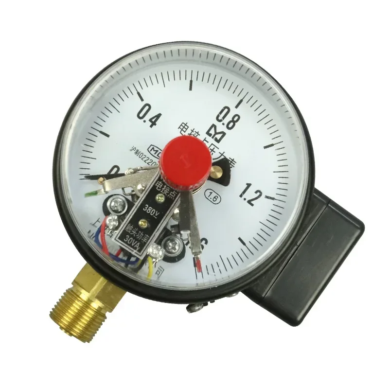 Электрический контактный манометр YXC100 с магнитным усилением 30 ВА, манометр давления воды контактного управления
Электрический контактный манометр YXC100 с магнитным усилением 30 ВА, манометр давления воды контактного управления