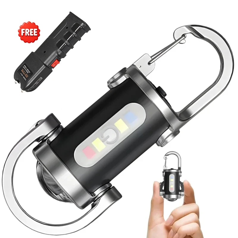 USB Rechargeable Keychain Flashlights, 800LM EDC COB Work Light Torch Ultra Bright Mini Portable Lantern for Searching Hiking
USB Rechargeable Keychain Flashlights, 800LM EDC COB Work Light Torch Ultra Bright Mini Portable Lantern for Searching Hiking