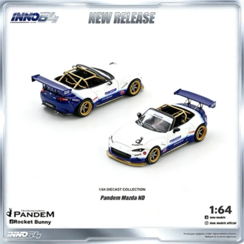 INNO 1:64 Mazda Miata MX-5 ND Rocket Rabbit, Cast Alloy Car Model, Men's Gift, Adult Collection Decorative Item.
INNO 1:64 Mazda Miata MX-5 ND Rocket Rabbit, Cast Alloy Car Model, Men's Gift, Adult Collection Decorative Item.