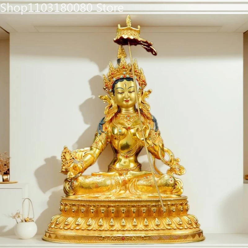 Copper gilding Ushnisha Sita Tapatra Great White Umbrella Mother-Buddha statue sculpture,44cm,30cm
Copper gilding Ushnisha Sita Tapatra Great White Umbrella Mother-Buddha statue sculpture,44cm,30cm